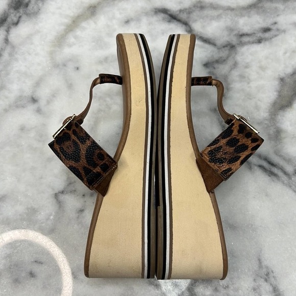 CATO COMFORT WOMENS SLIP ON Animal LEOPARD DESIGN SANDALS SHOES SIZE 7 - Picture 5 of 8